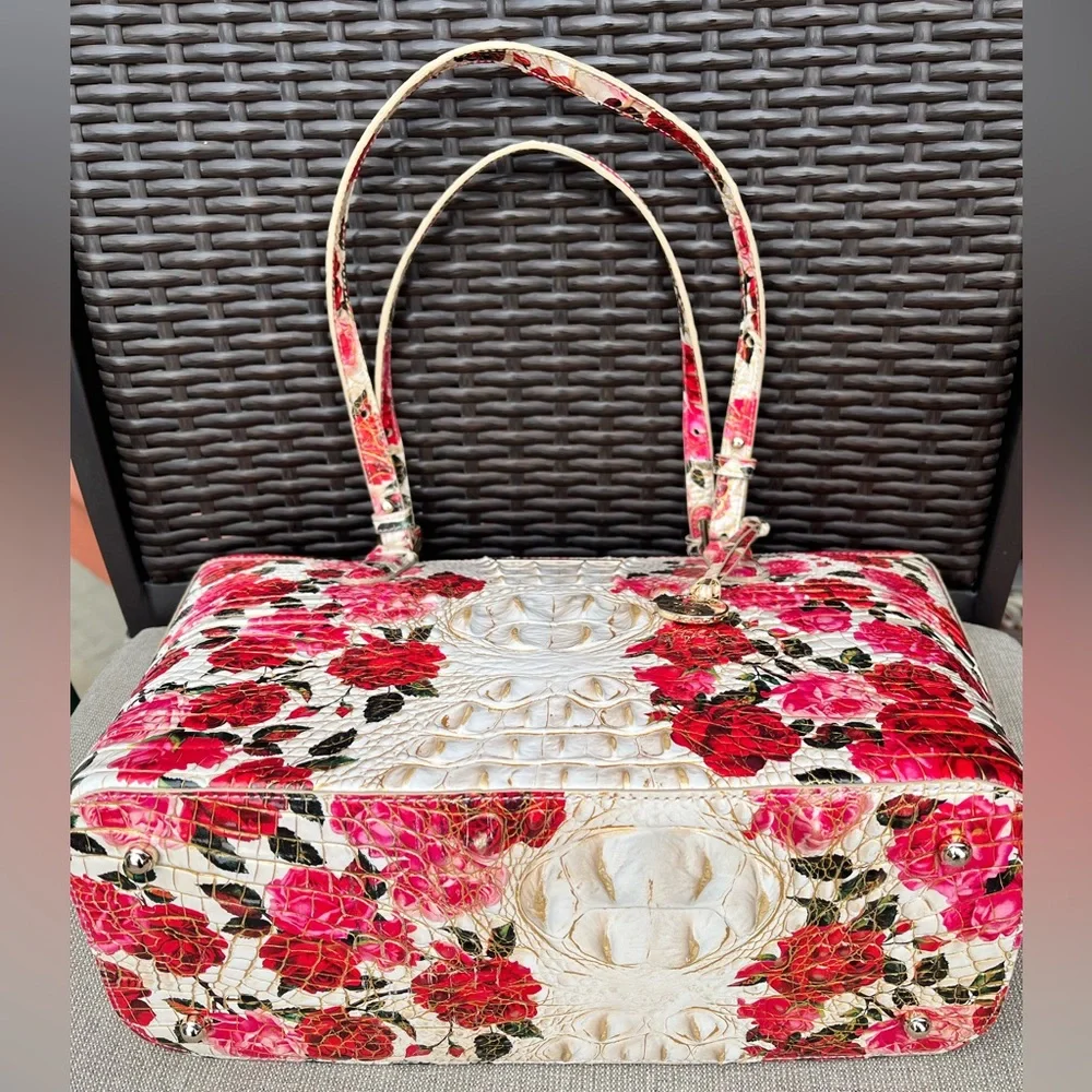 NWT Brahmin ROMANTIC ROSES Medium Asher Melbourne Tote